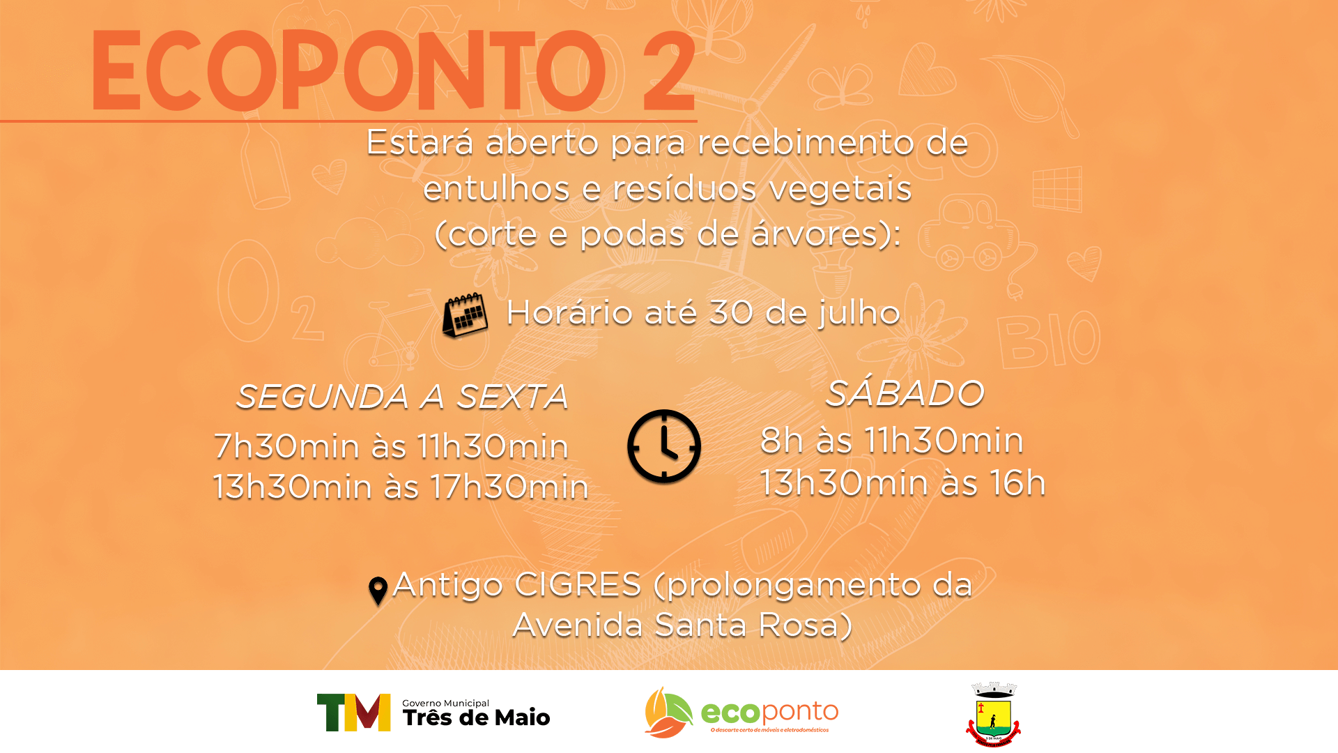 ECOPONTO II PASSARÁ A ATENDER EM HORÁRIOS ESPECIAIS